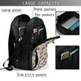 thumbnail image 4 of Honeii Plum for Travel Laptop Backpack, Business Laptops Backpack with USB Charging Port, College High School Computer Bag for Men Women, 4 of 7