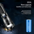 thumbnail image 6 of Flashlights LED High Lumens Rechargeable, 990,000 Lumen Super Bright Flashlight, USB Fast Charging High Powered Flash Light, Powerful IPX7 Waterproof Handheld Flashlights for Home,Camping(1Pack), 6 of 9