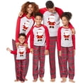 thumbnail image 1 of Conjunto de pijamas navideños familiares para bebés, niños y niñas, ropa de casa de Navidad, ropa de dormir estampada con Papá Noel para padres e hijos Xemadio WMZL-703-1, 1 of 7