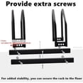 thumbnail image 5 of 2 Bikes Floor Bike Stand, Bike Parking Rack Garage Bike Storage Stand Indoor/Outdoor 22-28" Wheel Stand, Max. Tire Width 2.1", 5 of 9