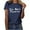 Navy Tops for Women _j, variant on Women's Funny Letter Print Tees Comfy Casual Shirts Fashion 2024 Summer Clothes for Teen Girls Y2K Tops Dressy Casual Vintage Short Sleeve Tunic Tops Loose Fit Flowy Round Neck Blouse Wine T Shirts L
