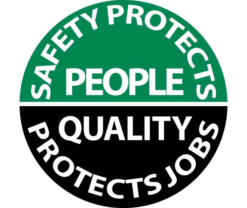 Quality Protects Jobs Safety Protects People Vinyl Banner Sign w/Grommets 5 Ft X 10 Ft 