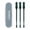 Black, variant on Gentle Manual Nose Hair Trimmer for Women Men,2-in-1 360° Rotating Nostril Hair Cutter with Soft Tip,Portable Painless Nasal Grooming Tool with Storage Box,Travel Size 3 Pack