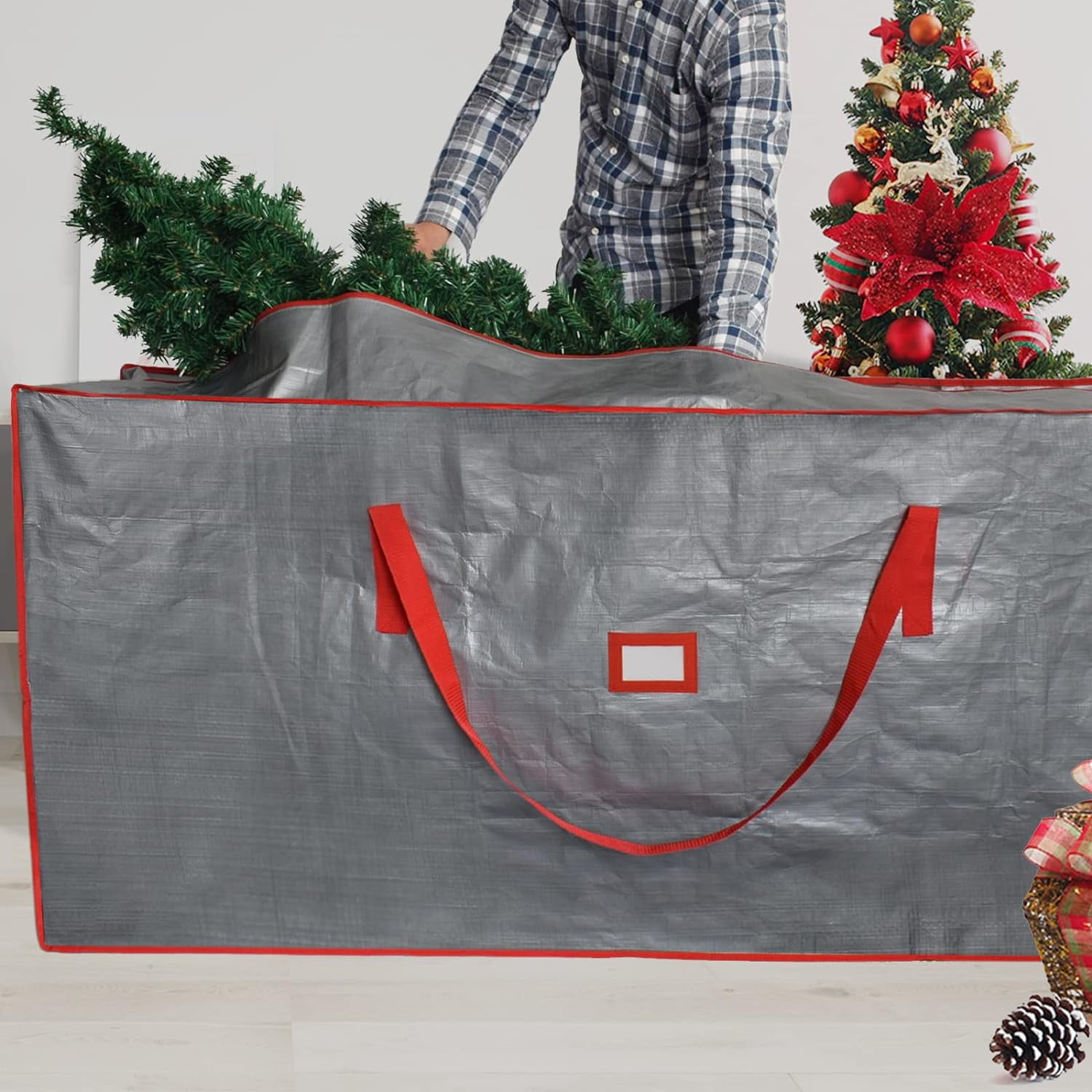 Sac De Rangement Pour Sapin De Noël Jusqu'à 9 Pieds - Neuf Waterproof - Avec Poignées Et Fermeture éclair