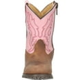 thumbnail image 3 of Smoky Mountain Western Boots Girls Hopalong Leather Brown Pink 3246T, 3 of 7