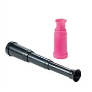 Fun Express - 1 Dz. Plastic Pink and Black Pirate Telescopes