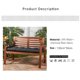 thumbnail image 4 of 1 Uds interior/exterior, cojín de banco de 51 "almohadilla suave para mecedoras cojín de asiento reclinable grueso para negro, 4 of 5