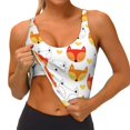 thumbnail image 3 of Balery Cute Fox with Heart Sujetadores deportivos con espalda cruzada para mujer, acolchados, sin costuras, de alto impacto, ideales para yoga, gimnasio, entrenamiento y fitness.-Large, 3 of 8