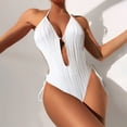 thumbnail image 2 of Cathalem Womens Bathing Suits Plus Size Women One Piece Swimsuits Tummy Control Bathing Suit Swimwear(White,S), 2 of 5