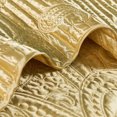 thumbnail image 6 of Home Soft Things 4 Piece Quilted Satin Bedspread Set - Gold - Oversize King (120" x 120"), 6 of 6