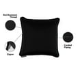thumbnail image 3 of Covermates Throw Pillow - Weather Resistant, Full Side Zipper, LuxeGuard Collection, Ebony, 3 of 7
