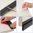 thumbnail image 3 of 2 Pack Silicone Door Draft Stopper Door Weather Stripping Door Sweep, Brown, 3 of 6