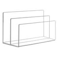 thumbnail image 1 of File Organizer 2-slot Acrylic Organizer File Folder Organizer Rack For Desk, 1 of 9