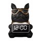 thumbnail image 4 of Reloj despertador digital para escritorio, altavoz para el hogar, caja de pañuelos con tapa para inodoro. Negro, 4 of 9