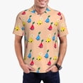 thumbnail image 2 of Lsque Pikmin Pattern Golf Shirts for Men Dry Fit Print Moisture Wicking Performance Short Sleeve Polo Shirt-Medium, 2 of 7