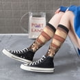 thumbnail image 3 of Lsque Deer American Flag Wall Printed Crew Socks Men's Women's LightWeight Thin Casual Calf Socks ,Knee High Socks,Cotton Socks, 3 of 9