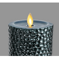 thumbnail image 3 of Luminara 2-Piece Flameless 4" and 6" Metal Hammered Pillar Set (Rain Forest), 3 of 5