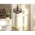 thumbnail image 3 of MYCO Furniture ES957 Eastwood Chandelier Lamp, Aged Bronze, 3 of 3