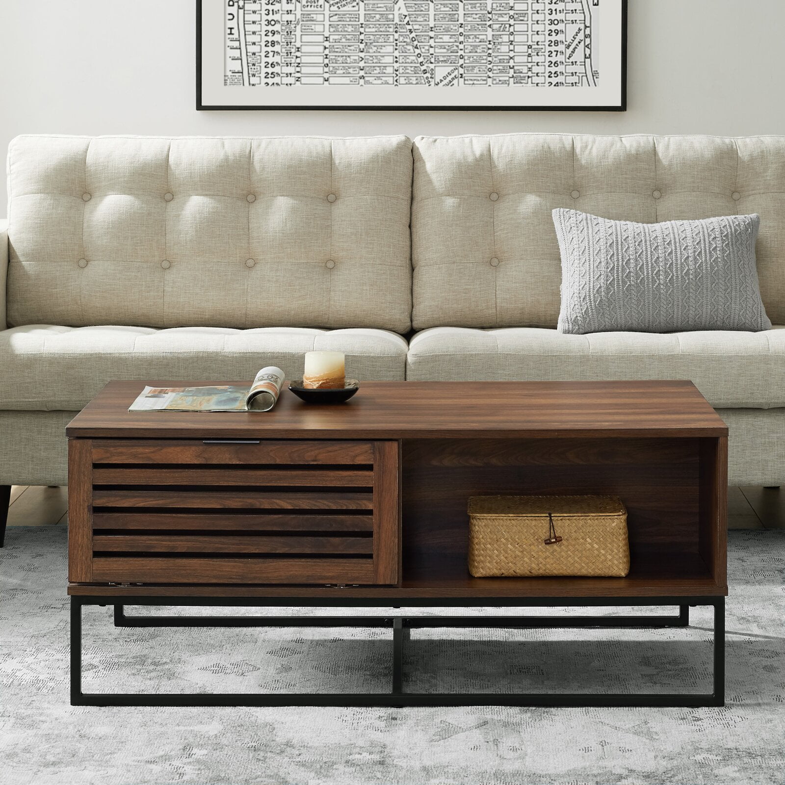 Nena sled coffee table with storage deals