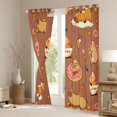 thumbnail image 3 of Homewish Brown Capybara Black Out Curtains For Kids Boys Girls,Kawaii Animal Curtains Pack of 2 (42x63 Each),Donuts Dessert Flowers Strawberry Bedroom Curtains,Lightweight Room Decor, 3 of 6