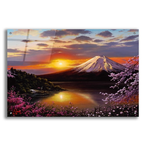 Epic Art 'Sunset VIEWS' by Anthony Casay, Acrylic Glass Wall Art, 36"x24"