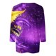 thumbnail image 4 of RKSTN Mardi Gras 3/4 Sleeve T Shirts for Women Top Oversized Crewneck Carnival Mask Print 3/4 Length Sleeve Shirt Womens Casual Round Neck Mask Tuesday Carnival Party Three Quarter Sleeve Tee Shirt, 4 of 5