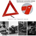 thumbnail image 3 of Panneau d'Avertissement de Décompression de Voiture Véhicule Triangle Réfléchissant Sécurité Routière Pliable-Rouge, 3 of 5