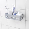 thumbnail image 2 of estante de ducha sin perforaciones, estante extraíble para baño, cocina, dormitorio L, 2 of 4