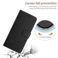 thumbnail image 2 of Flip Wallet Case for Samsung Galaxy S23 Plus with Kickstand & Wrist Strap, Shockproof TPU Inner Black, 2 of 7
