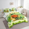 thumbnail image 3 of Feelyou Cartoon Gnome Twin Bedding Sets 7pcs, Lucky Spring Shamrock Bedding Comforter Set, 3 of 8