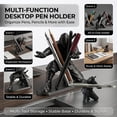 thumbnail image 5 of Ninja Pen Holder, Ninja Warrior Desk Accessory, Unique Action Figure Pen Stand for Home Office Student Desk, Black（3Pcs）, 5 of 7