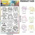 thumbnail image 2 of Hola, mejor amigo. Sellos transparentes de silicona con forma de animales: gato y perro., 2 of 9