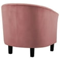 thumbnail image 3 of Modway Prospect Channel Tufted Performance Velvet Armchair Set of 2 in Dusty Rose, 3 of 4