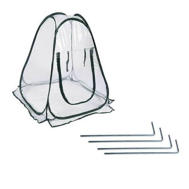 Cubierta emergente para invernadero, tienda de campaña pequeña de PVC transparente para cultivo de plantas, maceta de jardinería, refugio de flores para patio trasero y habitación cálida