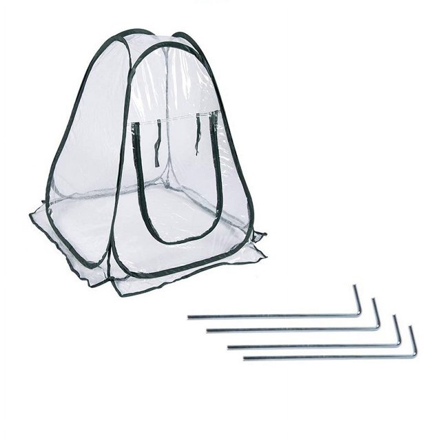 Cubierta emergente para invernadero, tienda de campaña pequeña de PVC transparente para cultivo de plantas, maceta de jardinería, refugio de flores para patio trasero y habitación cálida