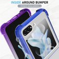 thumbnail image 4 of for Samsung Galaxy Z Flip 5 Case Crystal Gradient Clear Luxury Elegant Magnetic Case [Support for Magsafe] Camera Protector Soft TPU Shockproof Protective Galaxy Z Flip 5 Case -Blue Purple, 4 of 11