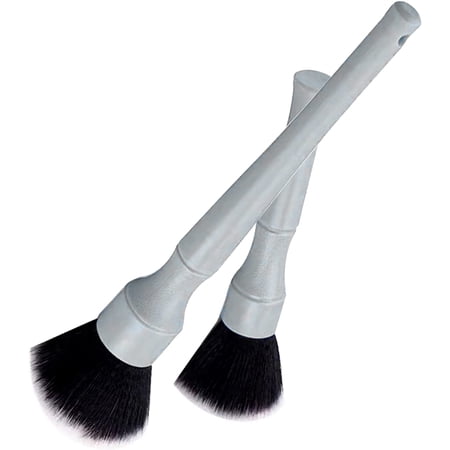 Detailing Brush Set Ultra Soft Car Detail Brushes Scratch-Free for Elegant Surfaces, Interior Panels, Emblems, Air Vent, Wheel Nut, Badges, Dashboard (Gray)