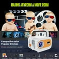 thumbnail image 2 of Gold Projector,600ANSI Native 1080P, 200''Video Projector,Auto Focus & Zoom, 5G Sync,Built-in Apps, 2 of 10
