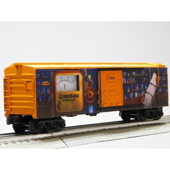 MTH RAILKING HALLOWEEN TRANSYLVANIA POWER & LIGHT POWER METER BOXCAR O GAUGE 30-71184
