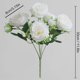 thumbnail image 1 of 1 Bunch Artificial Peony Flowers, Faux Peony Stems Peony, Bridal Bouquets Large Artificial Peonies Wedding Flower, 1 of 5