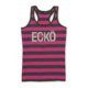 thumbnail image 1 of Camiseta sin mangas Ecko Unltd con purpurina y rayas tejidas para mujer rosa extra pequeña, 1 of 2