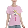 thumbnail image 2 of Women's Basic Short Sleeve T-Shirt Sailor Moon Moon Hare, 2 of 6