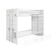 thumbnail image 2 of Acme Cargo Metal Frame Twin over Twin Bunk Bed, Multiple Colors, 2 of 5