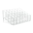 thumbnail image 2 of Windfall Transparent Plastic Makeup Cosmetic Organizer Lipstick Display Stand With 24 Grid Clear Lipstick Nail Polish Cosmetic Storage Box Organizer Display Stand, 2 of 2