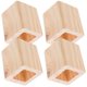thumbnail image 3 of 4pcs Wooden Square Furniture Risers Bed Risers Cube Desk Leg Riser Cube Chair Table Heightening Pad Furniture Feet Protectors Pads, 3 of 4