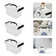 thumbnail image 4 of GOOHOCHY Caja de almacenamiento compacta de 6 piezas con tapa, de plástico, ideal para organizar artículos de papelería, cosméticos, joyas, cajones de escritorio y tocador., 4 of 7