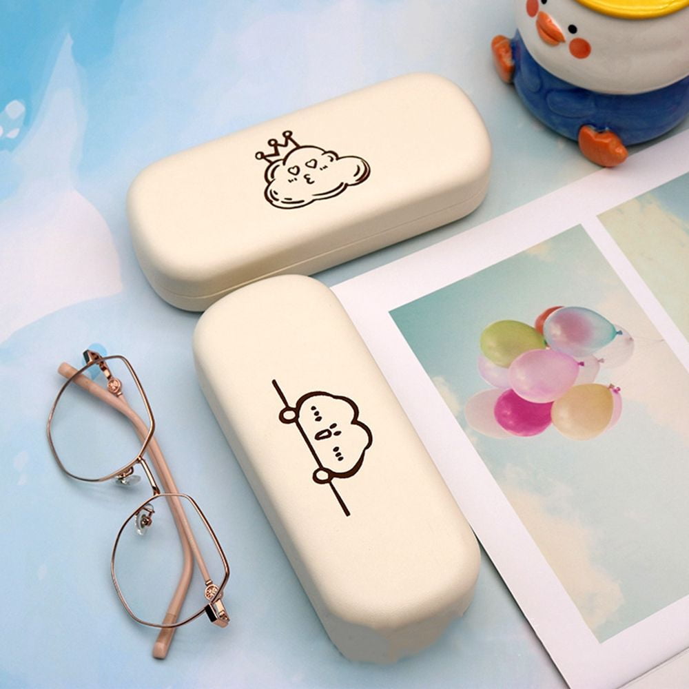 Cute Student Eyewear Bag Women PU Leather Square Spectacle Case
