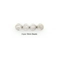 thumbnail image 2 of Filigree Metal 18mm Beads Silver Pack of 4, 2 of 2