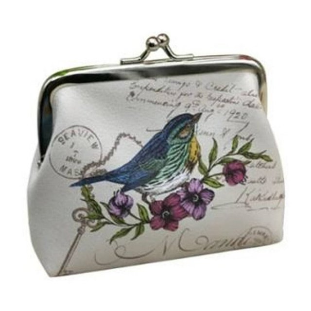 QJUHUNG Coin Purse for Women Secure Kiss Lock Closure Coin Pouch Compact RFID Blocking Change Purse for Daily Essentials