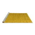 thumbnail image 2 of Ahgly Company Machine Washable Indoor Square Abstract Yellow Modern Area Rugs, 7' Square, 2 of 4